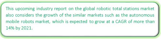 Global Robotic Total Stations Market Market segmentation by region
